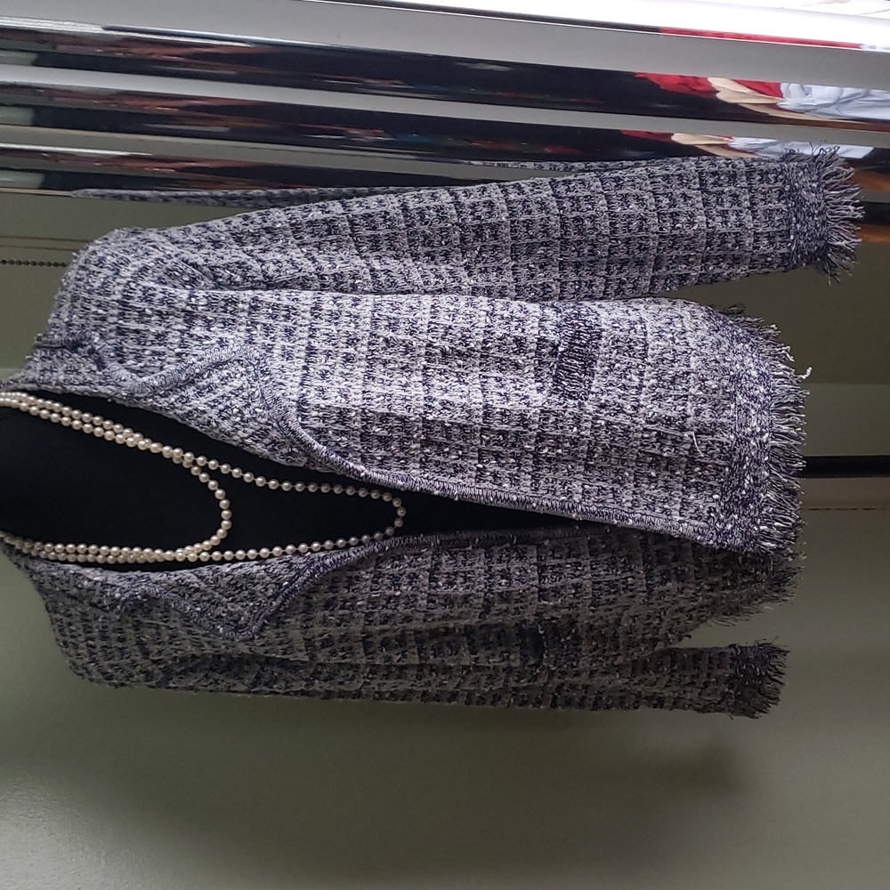 Beautiful blue sweater jacket...